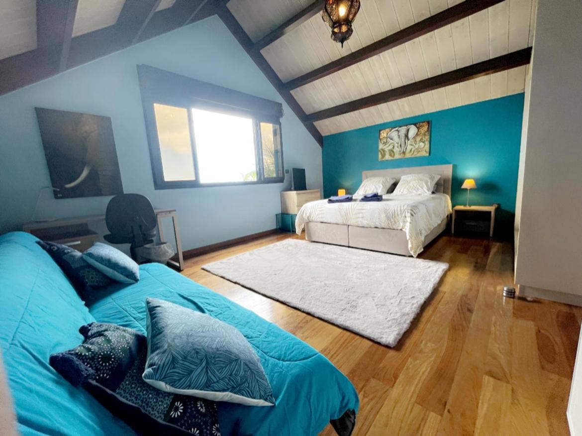 Chambre "Bleu Ocean" Villa Hermes Сен-Пьер Экстерьер фото